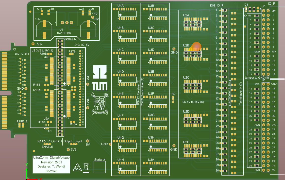 Digital Adapter Board: 3.3V to 3.3V